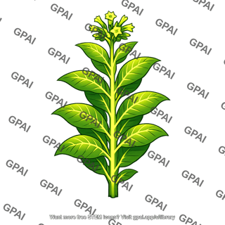 Tobacco plant glowing