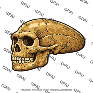 Morocco hominin skull