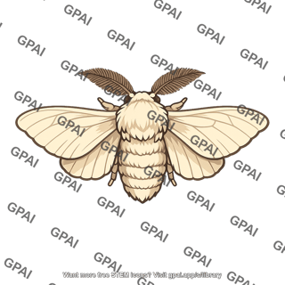 Silkworm moth male
