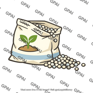 Fertilizer bag with spillage