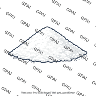 White powder pile