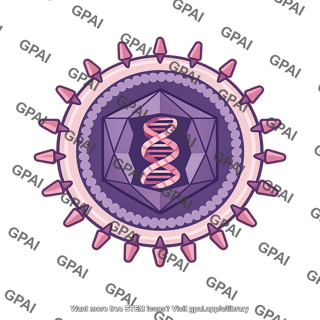 Herpesvirus illustration