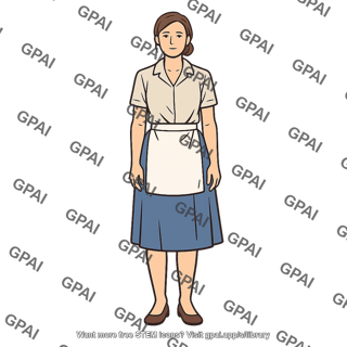 Woman with apron
