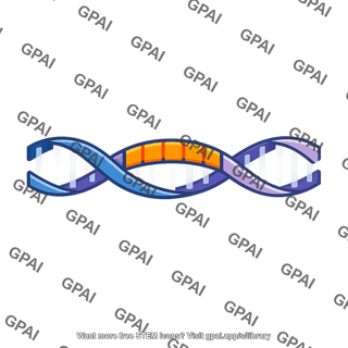 Dna segment highlighted