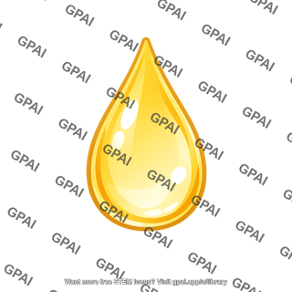Golden liquid droplet