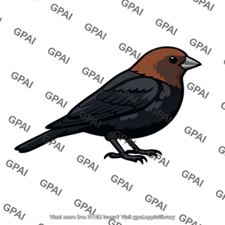Brown headed cowbird