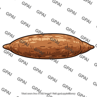 Cassava storage root enlarged