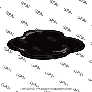 Black liquid puddle