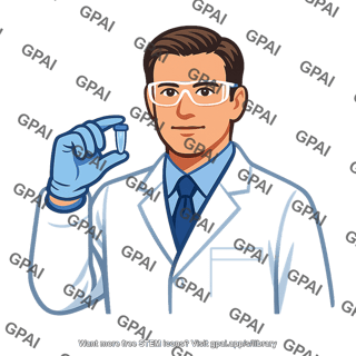 Scientist with test tube