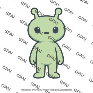 Cartoon alien