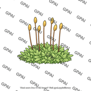 Bryophyte with sporophytes