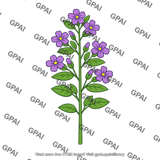 Purple flowered plant