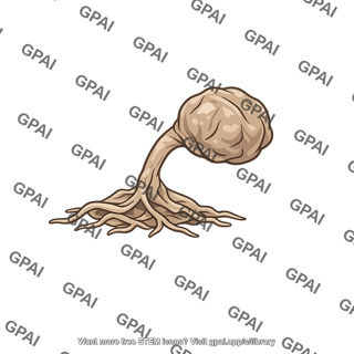 Shriveled fungal body