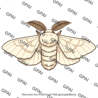 Male silkworm moth