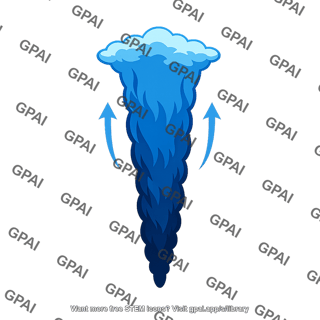 Rising water plume