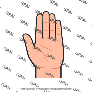 Paper hand symbol