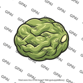 Pea seed green wrinkled