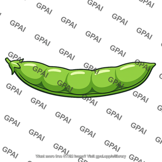Pea pod inflated