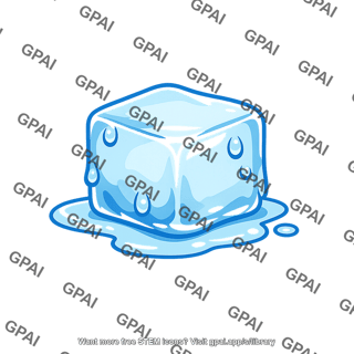 Ice cube melting