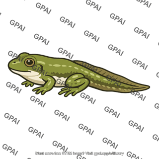 Frog metamorphosing