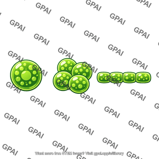 Green alga microscopic generic