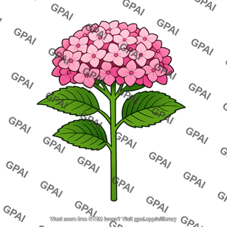Pink hydrangea