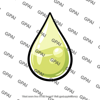 Green liquid droplet