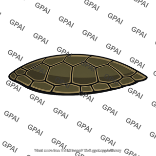 Sea turtle reduced shell