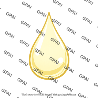 Golden liquid droplet