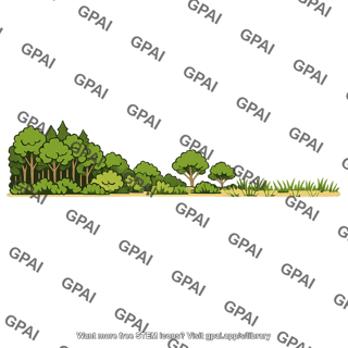 Ecotone forest grassland
