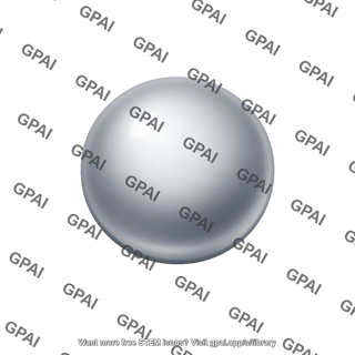 Sodium atom sphere metallic