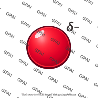 Oxygen atom partial negative