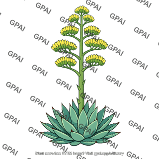 Agave flowering