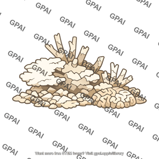 Coral reef damaged