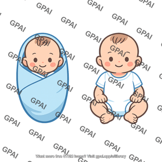 Baby wrapped or onesie