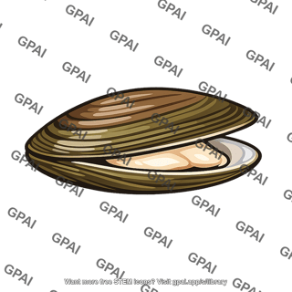 Freshwater bivalve open