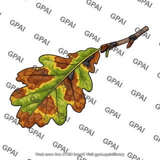 Sudden oak death leaf and twig symptoms
