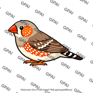 Zebra finch female ornamented
