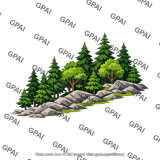 Mountainous forest