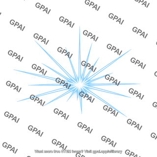 Blue starburst