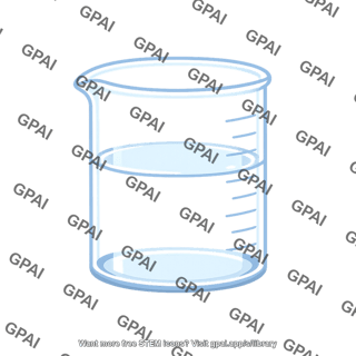 Beaker with liquid