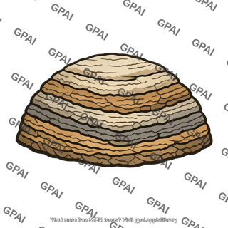 Stromatolite fossilized