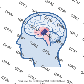 Parkinsons disease brain icon