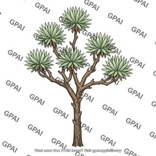 Hawaiian silversword plant tree form