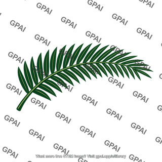 Cycad leaf