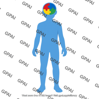 Autism human silhouette