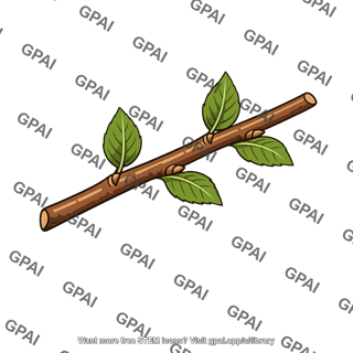 Leafy branch segment