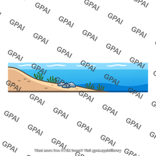 Shallow coastal sea