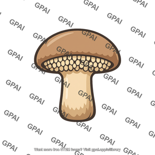 Mushroom like spore producing structure