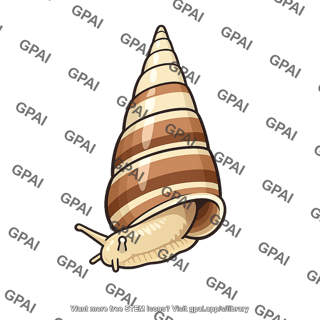 Pacific island land snail conical tree snail